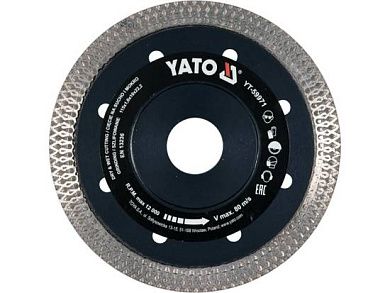 Круг алмазный сплошной 115x1.6х10х22.23 мм Керамика (YT-59971) YATO