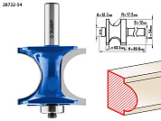 Фреза полустержн. с подшип., D= 54мм, дл.-43,5мм, рад.-17,5мм, хв.-12мм, d-12,7мм (28722-54) ЗУБР
