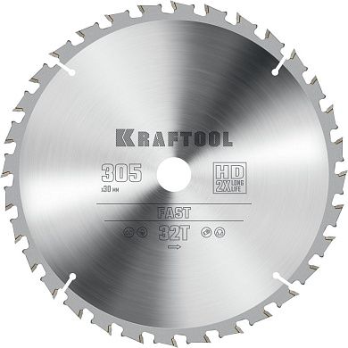 Диск пильный 305х30х32Т по дереву "Fast" (36950-305-30) KRAFTOOL