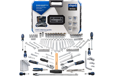 Набор инструментов 142пр. 1/4" 3/8" 1/2"(Sch-41421-5) Scheppach