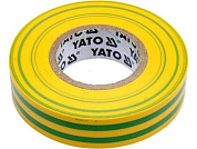 Изолента ПВХ, 15мм х 20м х 0,13мм, желто-зеленая (YT-81593) YATO