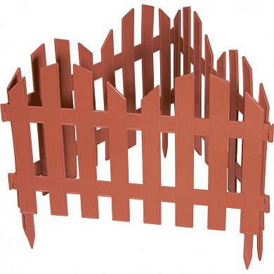 Забор декоративный "Романтика", 28х300 см, терракот (65025) PALISAD