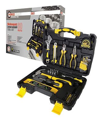Набор инструментов 60пр. 1/4" (6гр.)(4-13мм)(FK-2601) FORCEKRAFT