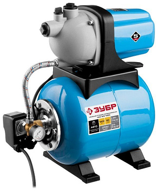 Станция насосная ЗУБР "МАСТЕР" М3 автоматическая, 1000 Вт, пропускная способность 60 л/мин, напор 44