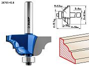 Фреза кром. калев. №4, D= 42,8мм, раб. дл.-19мм, рад.-6,3мм, хв.-8мм, d-12,7мм (28705-42.8) ЗУБР