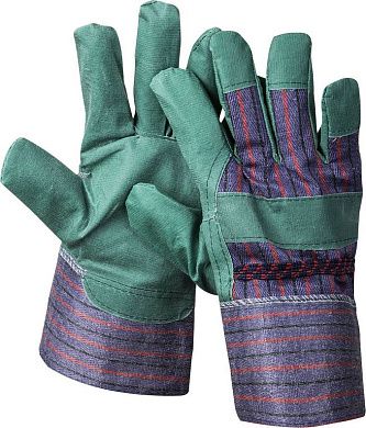 Перчатки "MASTER" рабочие, искусственная кожа, зеленые, XL (1132-XL) STAYER