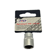 Головка торцевая 1/4" 6гр. 13мм L25мм CrV на держателе (HD-1412P) H-D