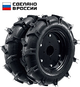 Колеса для мотоблоков пневматические КП-2, 4.00-10, 2 шт. (707106-2) ЗУБР