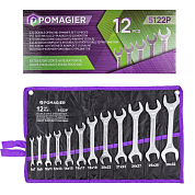 Набор ключей рожковых, 12пр. 6-32 мм  (POM-5122P) POMAGIER
