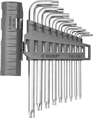 Набор ключей TORX Т10-Т50, длинные, 9пр. (2745-4-1_z01) ЗУБР