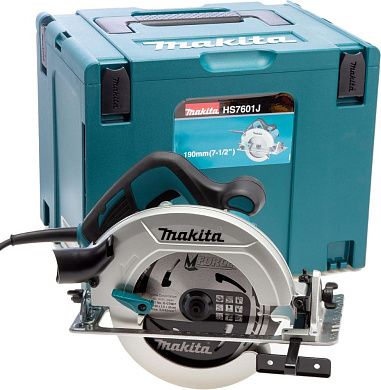 Пила циркулярная HS 7601 J (1200 Вт, диск 190х30 мм, до 66 мм, кейс) MAKITA