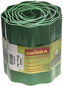 Лента бордюрная садовая, цвет зеленый, 20см х 9 м (422245-20) Grinda