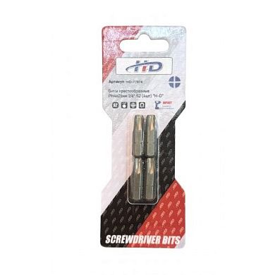 Биты крестообразные PH4х25мм 1/4" S2 (4шт) (HD-77874) H-D