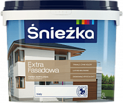 Краска фасадная Sniezka EXTRA FASADOWA, белая, 5.0л