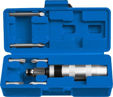 Отвертка ударно-поворотная, реверс., сменные биты, 8шт. (2567) ЗУБР