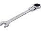 Ключ рожково-накидной с трещоткой,шарнирный 17 мм (YT-1683) YATO фото2