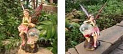 Фонарь садовый ЧУДЕСНЫЙ САД 646 "Фея Эмилия" св/диодный на солнечной батарее, полирезина