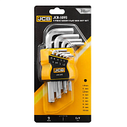 Набор ключей шестигранных, 9пр. (1.5, 2, 2.5, 3-6, 8, 10мм) (JCB-5093) JCB