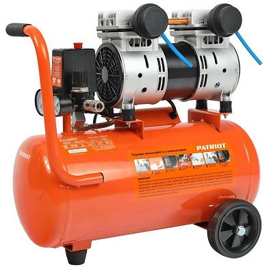 Компрессор воздуш. безмас. WO24-260S (1,5 кВт 260 л/мин 220В 8 бар 2 порш. 260л) PATRIOT / IMPERIAL