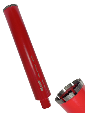 Сверло алмазное труб. 82х24х3.5х11х8х450мм 1-1/4" UNC / железобетон (KL0144-82/450) KLASSE