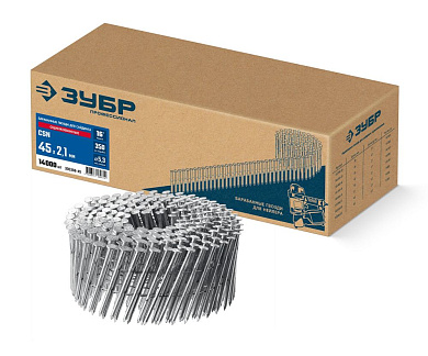 Гвозди монтажные по бетону оцинкованные CSN 45х2.1мм, 14000 шт (305386-45) ЗУБР