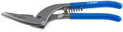 ЗУБР Ножницы по металлу цельнокованые Пеликан, левые, проходной рез, Cr-V, 300 мм, серия Профессионал