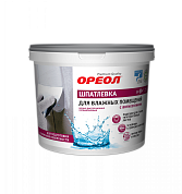 Шпатлевка для влажных помещений "ОРЕОЛ" с антисептиком водно-дисперсионная полиакриловая 1.5 кг