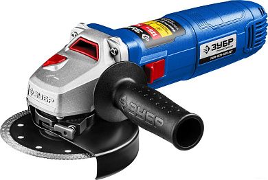 Угловая шлифмашина УШМ-П125-1400 ПСТ (1400 Вт, круг 125х22 мм, пл. пуск, кор.) "Профессионал" ЗУБР