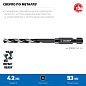 Сверло по металлу ц/х 4.2х47х93 мм, HSS, хв. HEX 1/4", класс A1 "IMPACT READY" (29623-4.2_z01) ЗУБР фото3