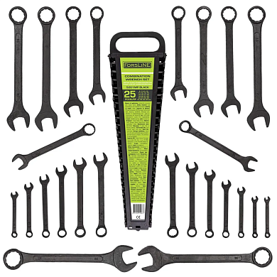 Набор ключей комбинированных 25пр. (6-28, 30, 32мм)(FL-5261MP BLACK) ForsLine