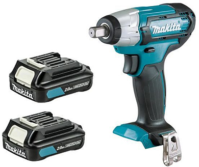 Гайковерт ударный аккум. TW 141 DWAE (12.0 В, 2х2.0Ач, 1/2", 145 Нм, чем.) MAKITA