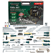 Набор инструментов 142+6пр. 1/4", 3/8", 1/2" (6гр.)(RF LIGHT-41421+6) RockFORCE LIGHT