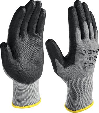 Перчатки для точных работ с полиуретановым покрытием, размер L (11275-L_z01) ЗУБР