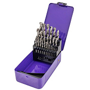 Набор сверл по металлу 1.0-13.0 мм, HSS, 25шт. (MT-924U25) MEGATOOLS