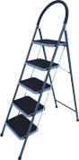 Лестница-стремянка алюм. с широкими ступенями MCH (5 ступ. 112/152см, 8.5кг) АЛЮМЕТ
