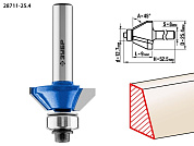 Фреза кром. калев.(фасочная) №9, D= 25,4мм, раб. дл.-9мм, хв.-8мм, d-12,7мм (28711-25.4) ЗУБР