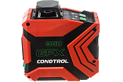 Нивелир лазерный GFX360 (20-40 м, точн.: ±0.3 мм/м, зеленый луч, IP54) (1-2-221) CONDTROL