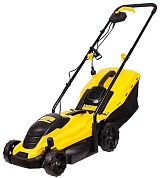 Газонокосилка электр. EM3313 (1.3кВт, выс. 25-65мм, шир. 33см, травосб. 35л, IPX4) CHAMPION