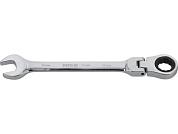 Ключ рожково-накидной с трещоткой,шарнирный 19 мм (YT-1685) YATO