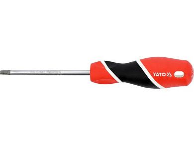 Отвертка TORX T27х100мм c отверстием S2 HRC58 (YT-25959) YATO