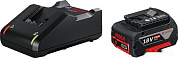 Аккумулятор 18В 1шт 4.0 А/ч Li-ion GBA 18V + ЗУ GAL 18V-40 (1 600 A01 B9Y) BOSCH