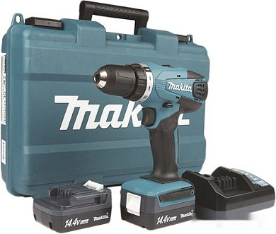 Дрель-шуруповерт аккум. DF 347 DWE (14.4 В, 2 акк. х 1.5 А/ч Li-Ion, 30 Нм, чем.) MAKITA