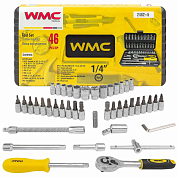 Набор инструментов 46пр. 1/4" (6гр.)(4-14мм)(WMC-2462-5(New)) WMC TOOLS