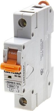 Выключатель автоматический 1-полюсный, 40 A, "C", откл. сп. 10 кА, 230/400В (SV-49071-40-C) СВЕТОЗАР