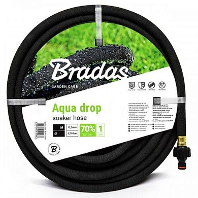 Шланг сочащийся с фитингами AQUA-DROP 1/2" 20м (WAD1/2020) BRADAS