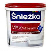 Краска Sniezka MAX White Latex, белая, 1.0л