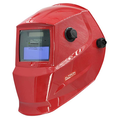 Сварочная маска ALTRON electric AE-500S с самозат. фильтром (1/1/1/2; 90х35мм; DIN 4/9/13, шлиф.), A