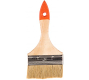 Кисть плоская 100 мм натуральная щетина, деревянная ручка (824455) Sparta