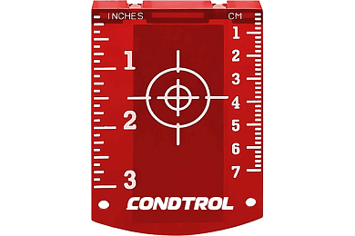 Магнитная мишень для лазерного нивелира, красная (1-7-010) CONDTROL