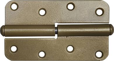 Петля накладная стальная "ПН-110", цвет золотой металлик, правая, 110мм (37653-110R)